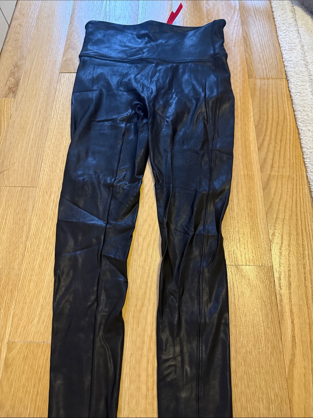 Spanx Faux Leather Black Leggings
